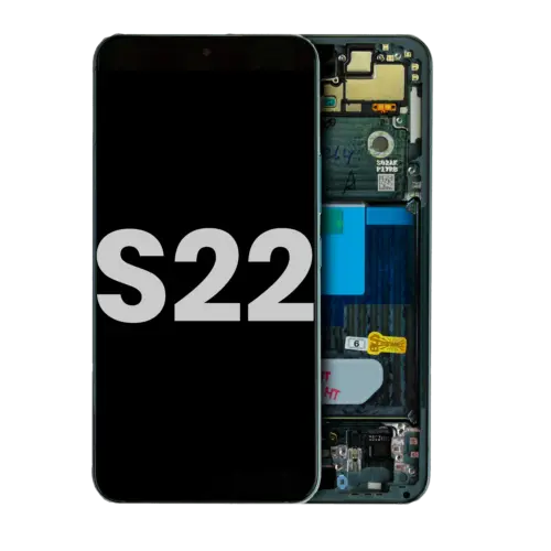 Bloc écran OLED avec cadre pour Samsung Galaxy S22 5G (Used OEM Pull: Grade B/C) (Phantom Green)