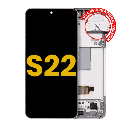 OLED Assembly With Frame For Samsung Galaxy S22 5G (US & International Version) (Refurbished) (White)