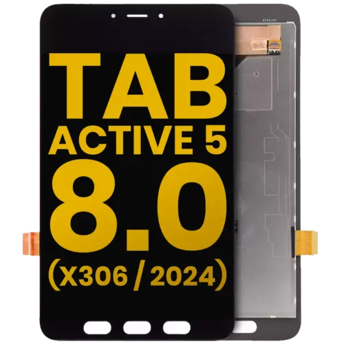 LCD Assembly Without Frame For Samsung Galaxy Tab Active 5 8.0" (X306 / X300 / X308) (2024) (Refurbished) (Black)