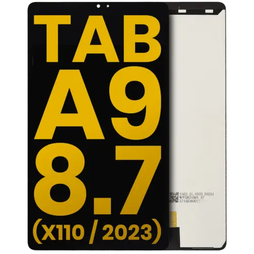 Écran LCD sans cadre pour Samsung Galaxy Tab A9 (X110) (2023) (WiFi uniquement) (Remis à neuf) (Noir)
