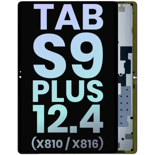 Écran OLED sans cadre pour Samsung Galaxy Tab S9 Plus 12,4" (X810 / X816) (2023) (Pack de service) (Toutes les couleurs)
