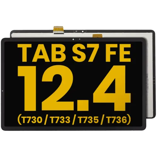 LCD Assembly Without Frame For Samsung Galaxy Tab S7 FE 12.4"(T730 / T733 / T735 / T736) (2021) (Refurbished) (Black)