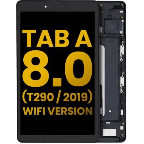 Écran LCD avec cadre pour Samsung Galaxy Tab A 8.0" (T290) (2019) (Version Wi-Fi) (Remis à neuf) (Noir) – Image 3