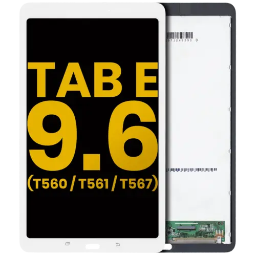 Écran LCD complet sans cadre pour Samsung Galaxy Tab E 9.6" (T560 / T561 / T567) (2015) (reconditionné) (blanc) – Image 3