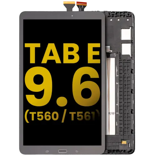 LCD Assembly With Frame For Samsung Galaxy Tab E 9.6" (T560 / T561 / T567) (2015) (Refurbished) (Black)