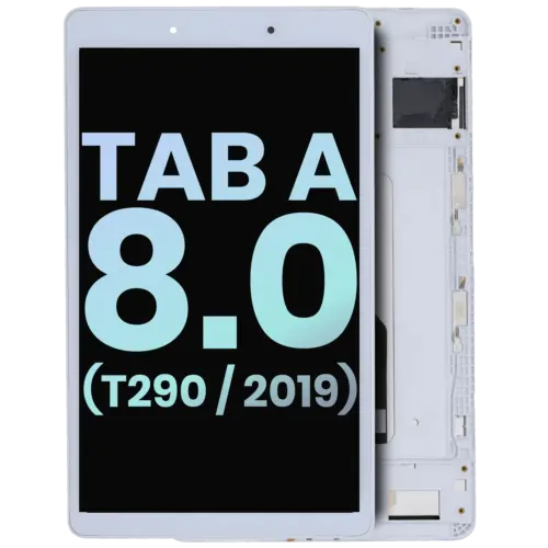LCD Assembly With Frame For Samsung Galaxy Tab A 8.0" (T290) (2019) (WiFi Version) (Service Pack) (White)