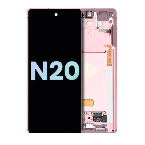 OLED Assembly With Frame For Samsung Galaxy Note 20 5G (Service Pack) (Mystic Bronze)