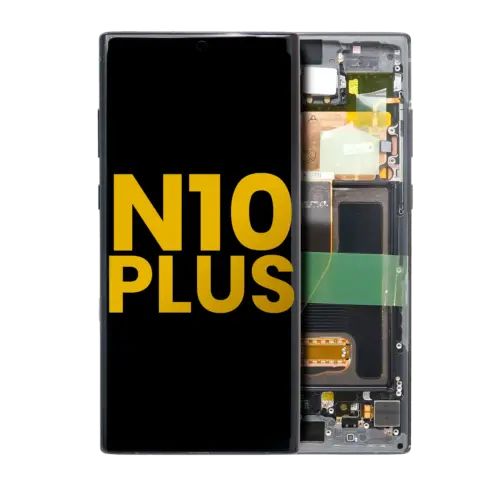 OLED Assembly With Frame For Samsung Galaxy Note 10 Plus / 5G (Refurbished) (Aura Black)