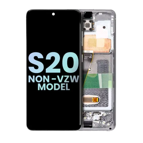 OLED Assembly With Frame For Samsung Galaxy S20 5G (Non-Verizon 5G UW Frame) (Service Pack) (Cosmic Gray)