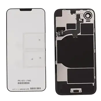 Vitre arrière avec aimant MagSafe, NFC et nappe de lampe torche pour iPhone 16e (Pièce d'origine constructeur) (Blanc) – Image 3