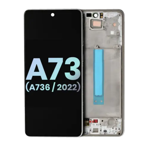 Ensemble OLED avec cadre pour Samsung Galaxy A73 5G (A736 / 2022) (Pack de service) (Gris) – Image 3