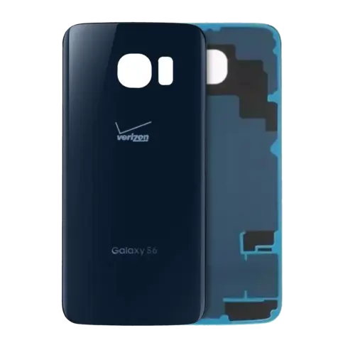 Back Cover Glass For Samsung Galaxy S6 (Verizon Logo) (Service Pack) (Black Sapphire)