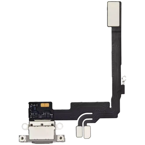 Charging Port Flex Cable With Board For iPhone 16 Pro (Genuine OEM) (Natural Titanium)
