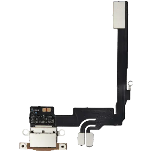 Charging Port Flex Cable With Board For iPhone 16 Pro (Genuine OEM) (Desert Titanium)