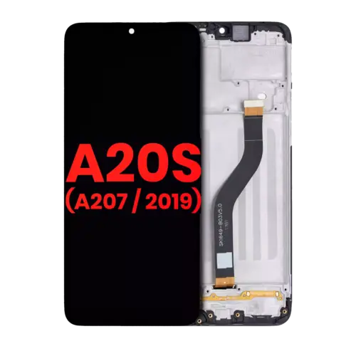 Écran LCD complet avec cadre pour Samsung Galaxy A20s (A207 / 2019) (compatible qualité supérieure) (toutes couleurs)