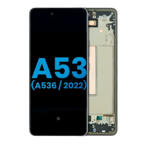 Écran LCD complet avec cadre pour Samsung Galaxy A53 5G (A536 / 2022) (Without Finger Print Sensor) (Aftermarket: Incell) (noir) – Image 2