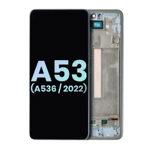 OLED Assembly With Frame For Samsung Galaxy A53 5G (A536 / 2022) (Service Pack) (Blue)