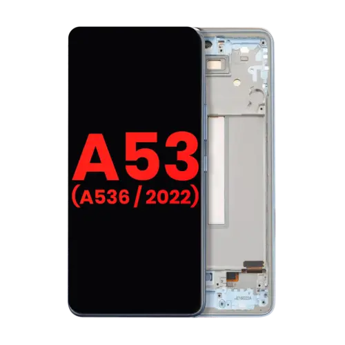 OLED Assembly With Frame For Samsung Galaxy A53 5G ( A536 / 2022) (6.36") (Aftermarket Plus) (Blue) – Image 2