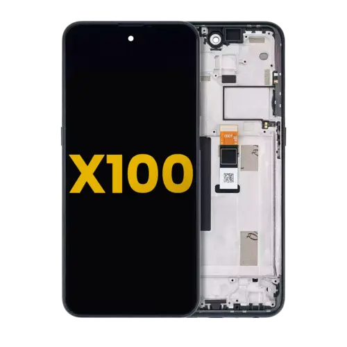 LCD Assembly With Frame For Nokia X100 5G (Refurbished) (Blue)