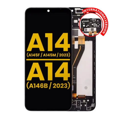 LCD Assembly With Frame For Samsung Galaxy A14 4G (A145F / A145M / 2023) / A14 5G (A146B / 2023) (International Version) (Refurbished) (All Colors)