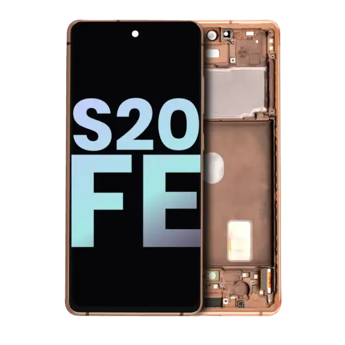 OLED Assembly With Frame For Samsung Galaxy S20 FE 4G / 5G (Service Pack) (Cloud Orange) – Image 2