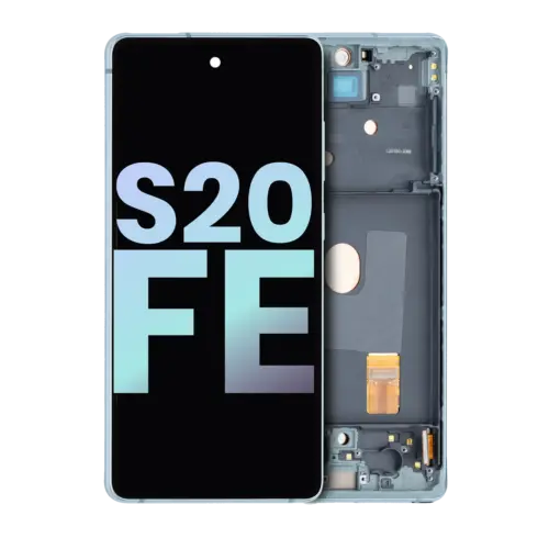 Écran OLED avec cadre pour Samsung Galaxy S20 FE 4G/5G (Pack de services) (Menthe nuageuse) – Image 2