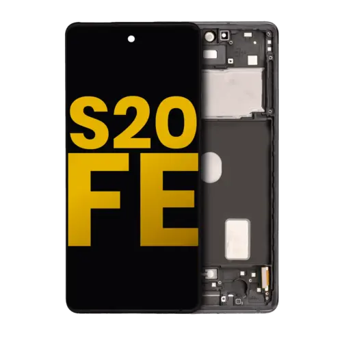 OLED Assembly With Frame For Samsung Galaxy S20 FE 4G / 5G (Refurbished) (Cloud Navy)