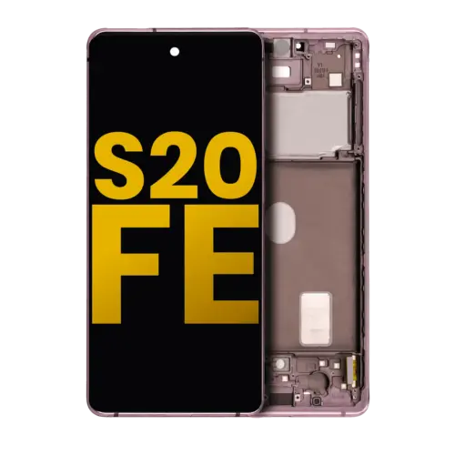 OLED Assembly With Frame For Samsung Galaxy S20 FE 4G / 5G (Refurbished) (Cloud Lavender)