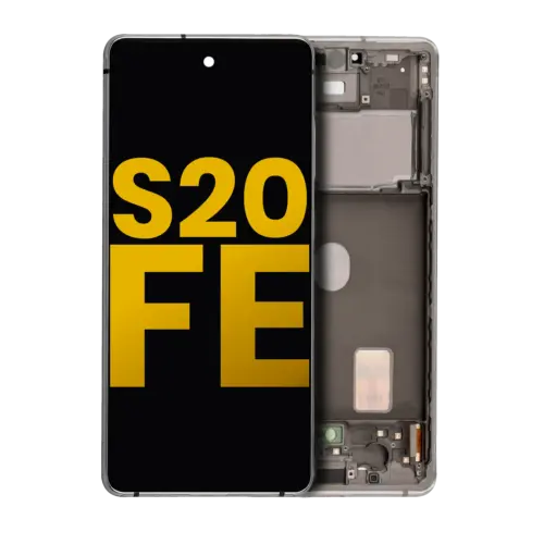 Écran OLED avec cadre pour Samsung Galaxy S20 FE 4G/5G (reconditionné) (blanc nuage) – Image 2