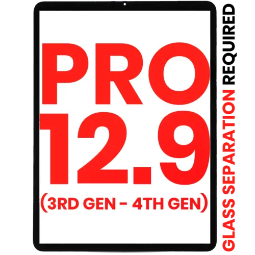 Digitizer For iPad Pro 12.9" 3rd Gen (2018) / 12.9" 4th Gen (2020) (OCA Pre-Installed & Glass Separation Required) (Aftermarket Plus) (All Colors)