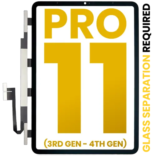 Digitizer For iPad Pro 11" 3rd Gen (2021) / Pro 11" 4th Gen (2022) (OCA Pre-Installed & Glass Separation Required) (Premium) (All Colors)