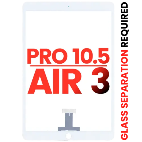 Digitizer For iPad Pro 10.5" / iPad Air 3 (OCA Pre-Installed & Glass Separation Required) (Aftermarket Plus) (White) – Image 3