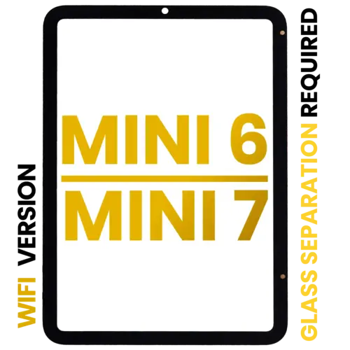 Digitizer For iPad Mini 6 (2021) / Mini 7 (2024) (WiFi Only) (OCA Pre-Installed & Glass Separation Required) (Premium) (All Colors)