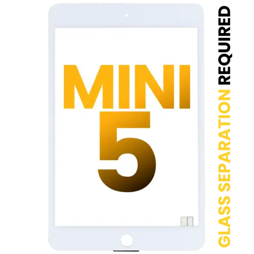 Vitre tactile (digitizer) pour iPad Mini 5 (OCA Pre-Installed & Glass Separation Required) (premium) (blanc) – Image 2