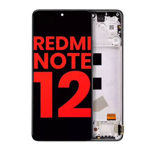 Écran OLED avec cadre pour Xiaomi Redmi Note 12 4G (compatible qualité supérieure) (Toutes les couleurs) – Image 2