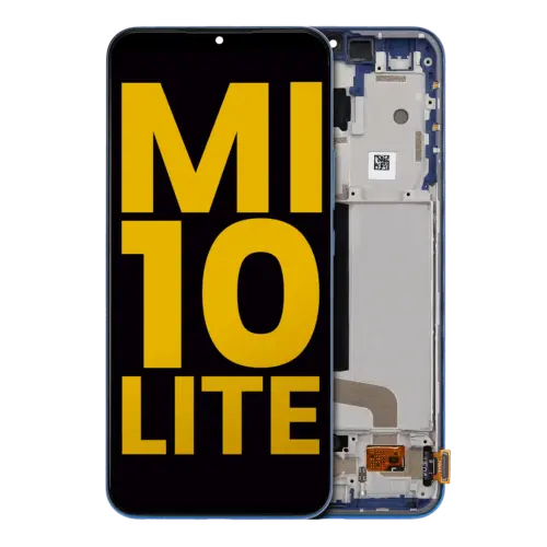 OLED Assembly With Frame For Xiaomi Mi 10 Lite 5G (Refurbished) (Aurora Blue) – Image 12
