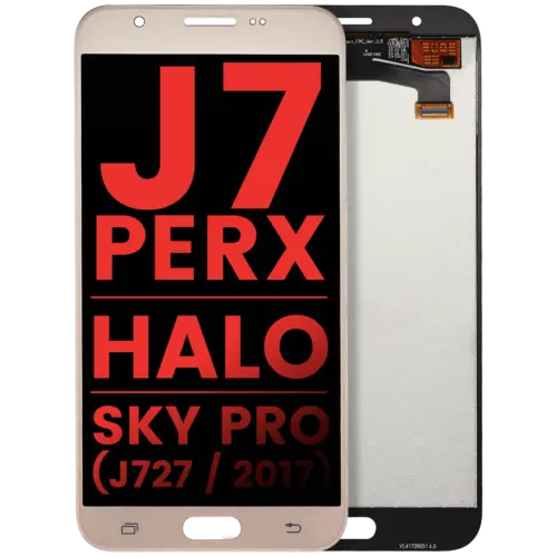 LCD Assembly Without Frame For Samsung Galaxy J7 Perx / Halo / Sky Pro (J727 / 2017) (Aftermarket Plus) (Gold)