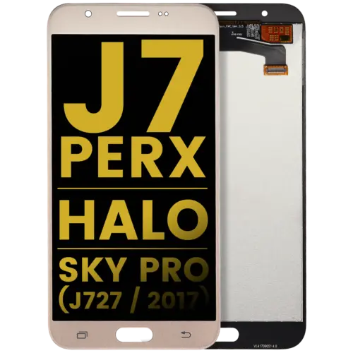 LCD Assembly Without Frame For Samsung Galaxy J7 Perx / Halo / Sky Pro (J727 / 2017) (Refurbished) (Gold)