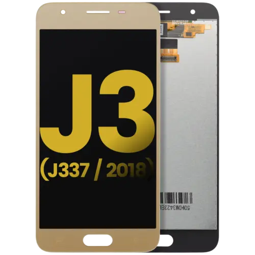 Écran LCD sans cadre pour Samsung Galaxy J3 Star / Aura / Amp Prime 3 (J337 / 2018) (Remis à neuf) (Or)