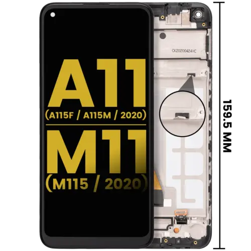 LCD Assembly With Frame For Samsung Galaxy A11 (A115F/ A115M / 2020) / M11 (M115 /2020) (International Version) (Refurbished) (All Colors)