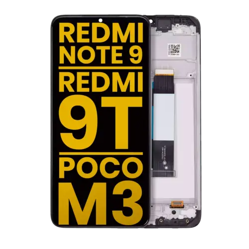 LCD Assembly With Frame Compatible For Xiaomi Redmi Note 9 4G / Redmi 9T / Poco M3 / Redmi 9 Power (Refurbished) (All Colors)
