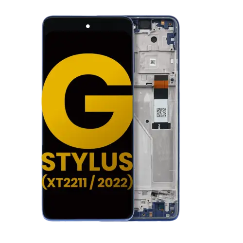 LCD Assembly With Frame For Motorola Moto G Stylus 4G (XT2211 / 2022) (Refurbished) (Twilight Blue)