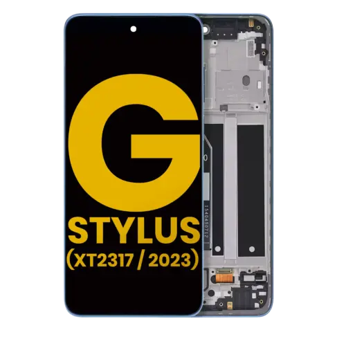 LCD Assembly With Frame For Motorola Moto G Stylus 4G (XT2317 / 2023) (Refurbished) (Blue)