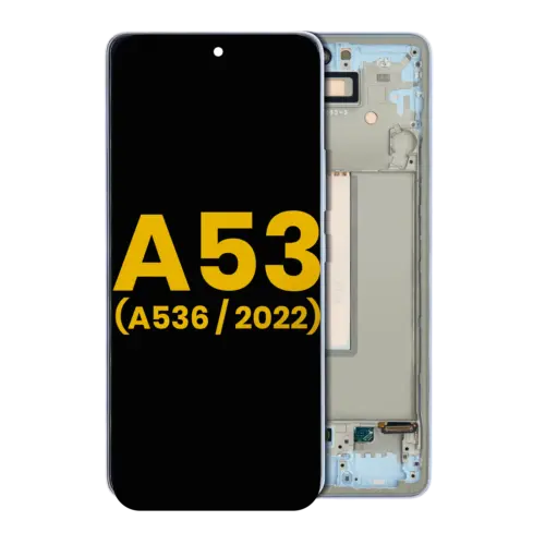 OLED Assembly With Frame For Samsung Galaxy A53 5G (A536 / 2022) (Refurbished) (Blue)