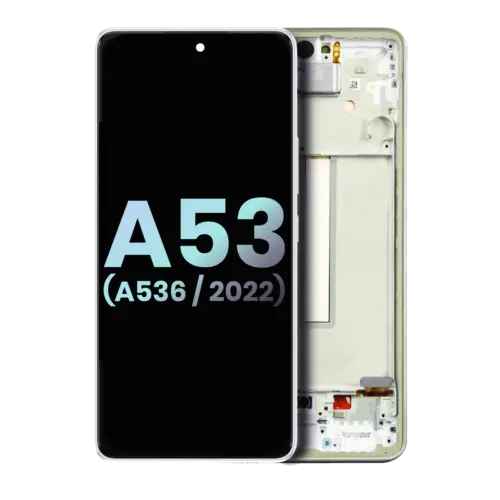 OLED Assembly With Frame For Samsung Galaxy A53 5G (A536 / 2022) (Service Pack) (White)
