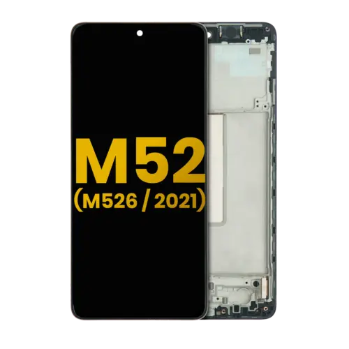 Bloc écran OLED avec cadre pour Samsung Galaxy M52 5G (M526 / 2021) (reconditionné) (toutes couleurs) – Image 2
