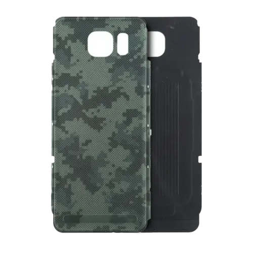 Back Cover Glass For Samsung Galaxy S7 Active (No Logo) (Aftermarket Plus) (Green Camo)