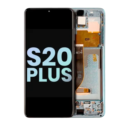 OLED Assembly With Frame For Samsung Galaxy S20 Plus 5G (Service Pack) (Cloud Blue)