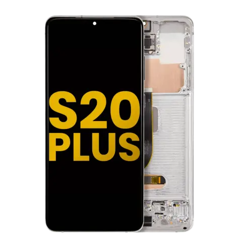Bloc écran OLED avec cadre pour Samsung Galaxy S20 Plus 5G (reconditionné) (Cloud White) – Image 3