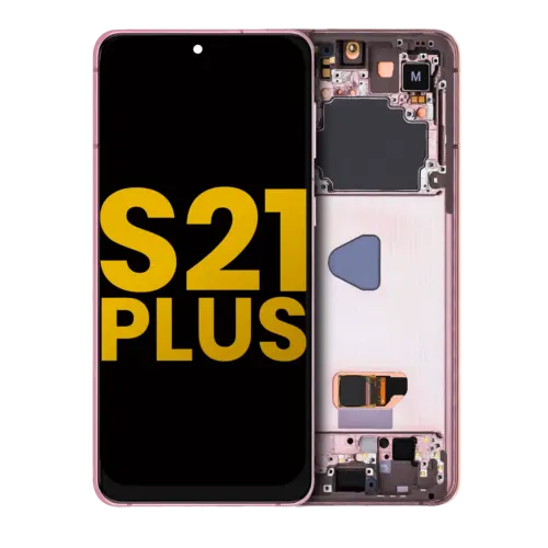 OLED Assembly With Frame For Samsung Galaxy S21 Plus 5G (Refurbished) (Phantom Violet / Pink / Gold)